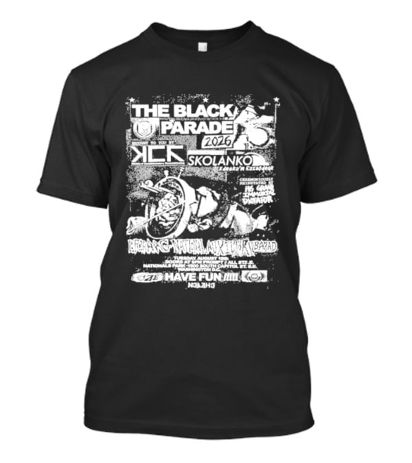 The Black Parade Nationals Park Washington DC 08.18.2026 My Chemical Romance Skolanko T-Shirt
