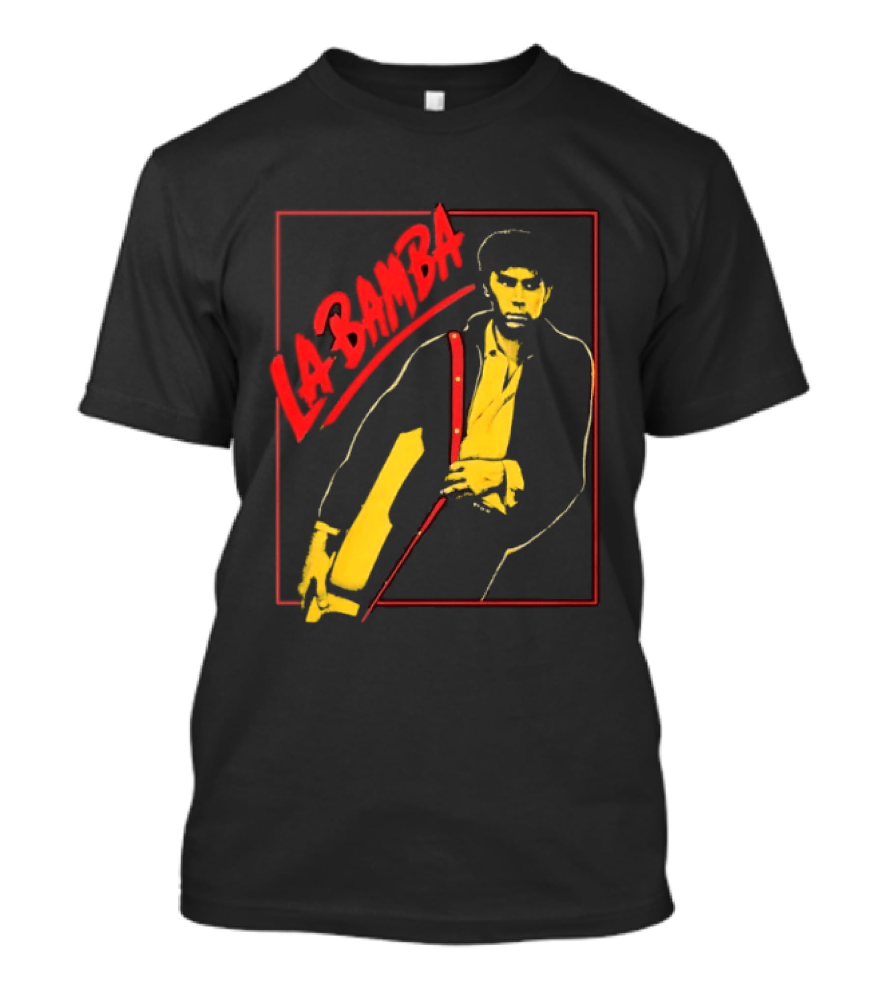 Ritchie Valens La Bamba Rock And Roll Iconic Yellow Red T-Shirt