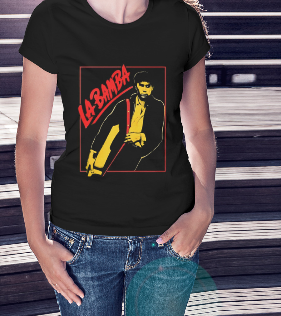 Ritchie Valens La Bamba Rock And Roll Iconic Yellow Red T-Shirt