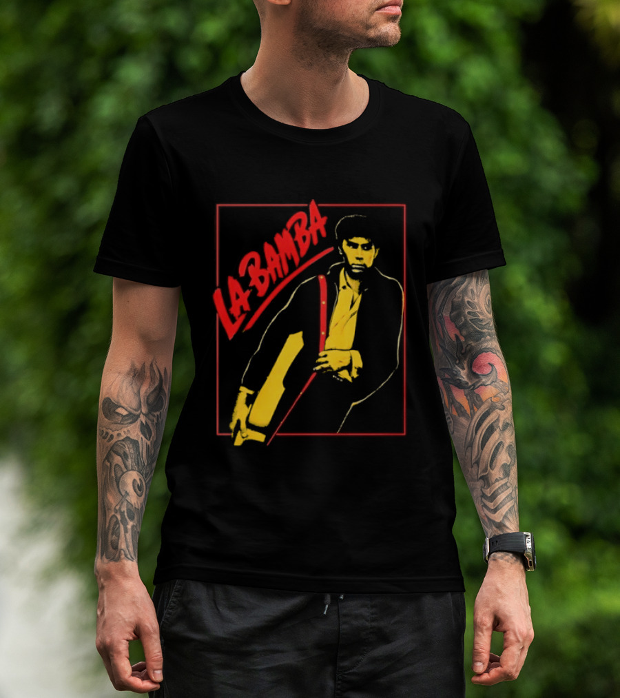 Ritchie Valens La Bamba Rock And Roll Iconic Yellow Red T-Shirt