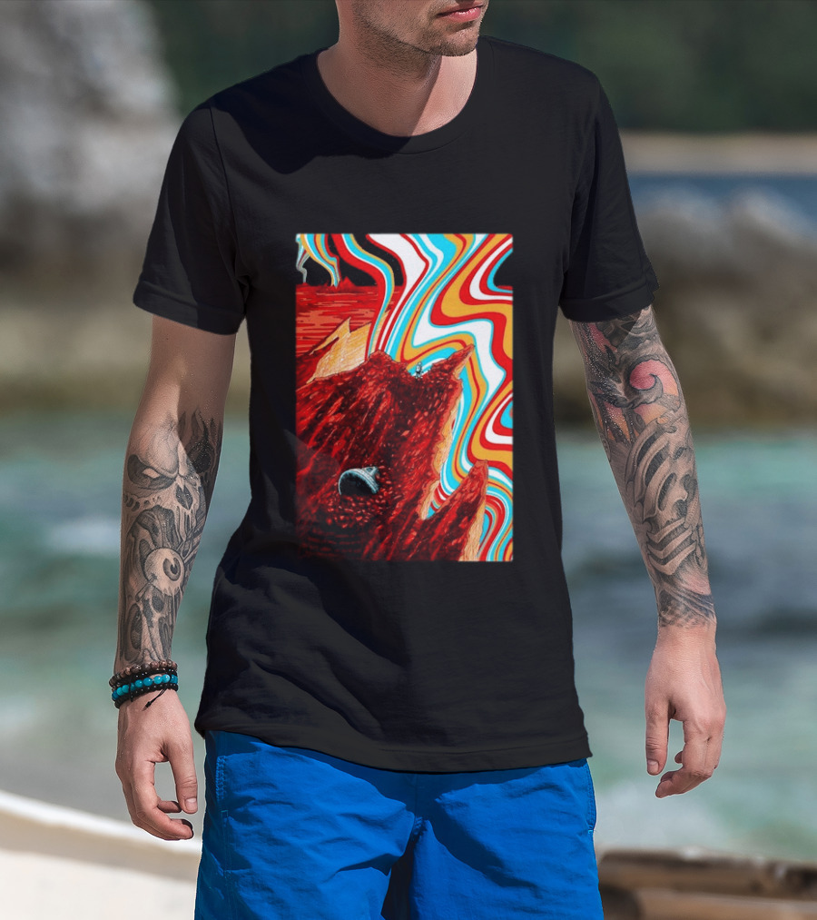 Gov't Mule Livingston MT August 18 2026 Event Psychedelic Swirls Alien Landscape T-Shirt