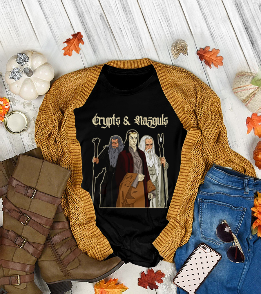 Crypts & Nazgûls Wizards Of The Rings Characters T-Shirt