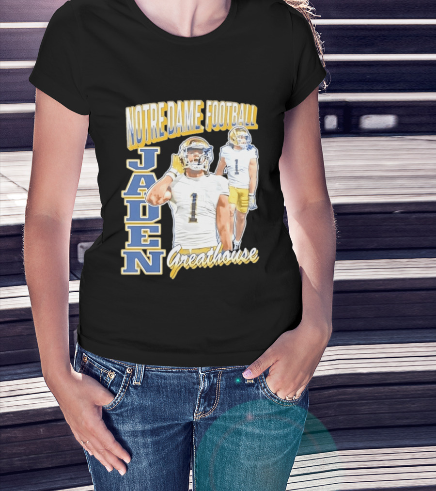 Notre Dame Football Jaden Greathouse 1 Fighting Irish T-Shirt