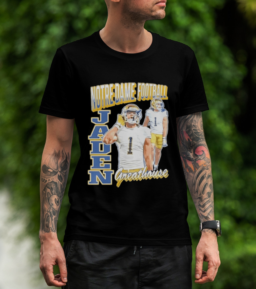Notre Dame Football Jaden Greathouse 1 Fighting Irish T-Shirt