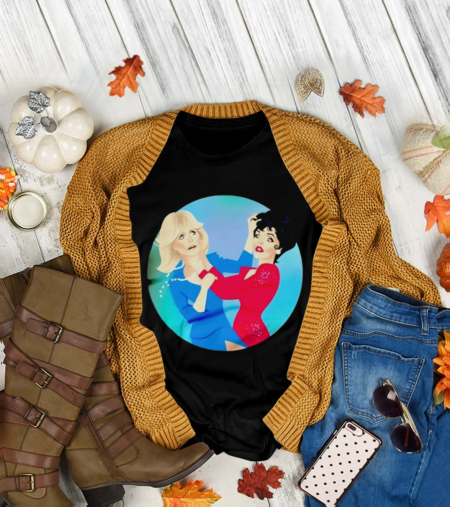 Alexis Carrington Krystle Carrington Iconic Dynasty Catfight Scene T-Shirt