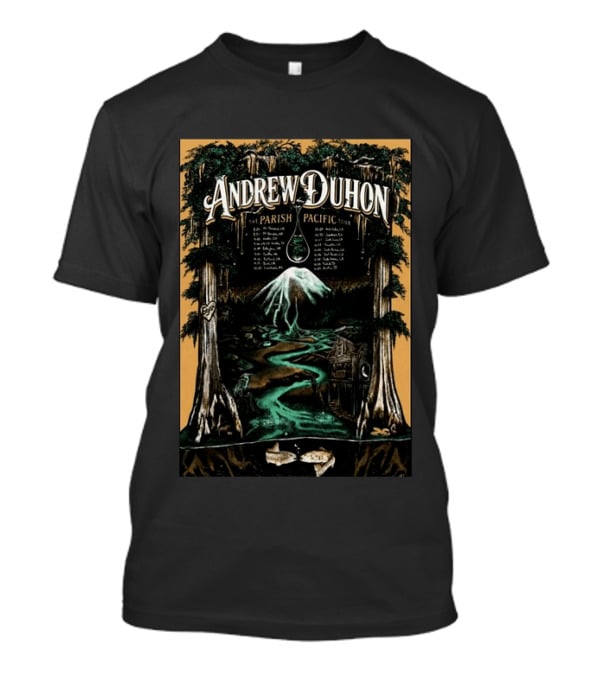 Andrew Duhon The Parish Pacific Tour 2026 Trees Mountain Cabin Dates T-Shirt