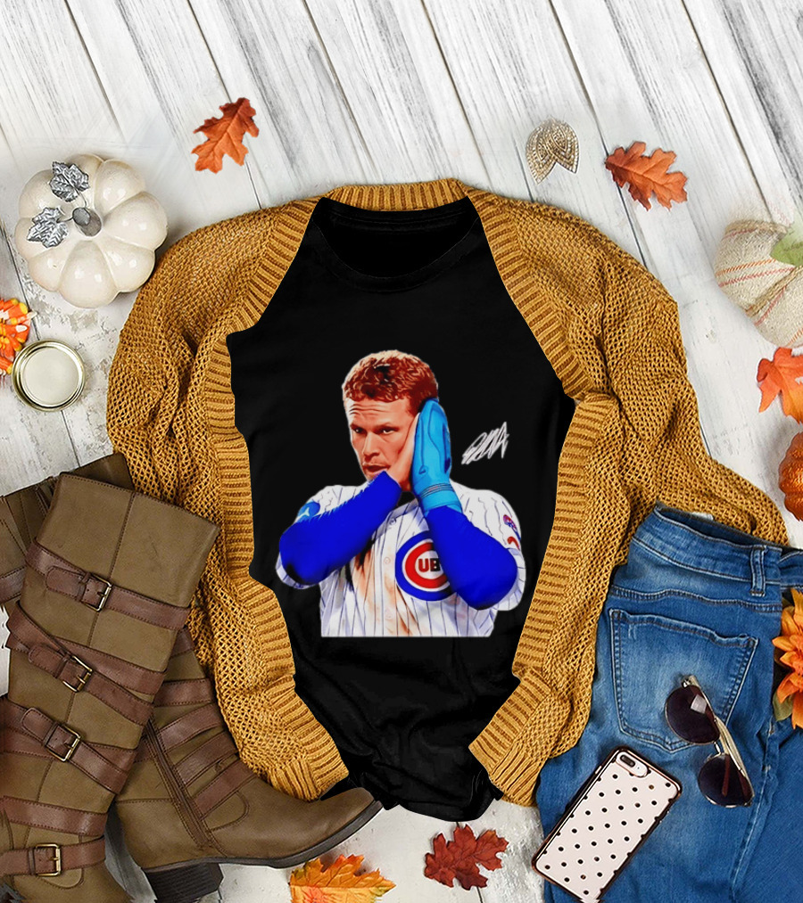 Ian Happ Chicago Cubs MLB Baseball Player With Cubs T-Shirt