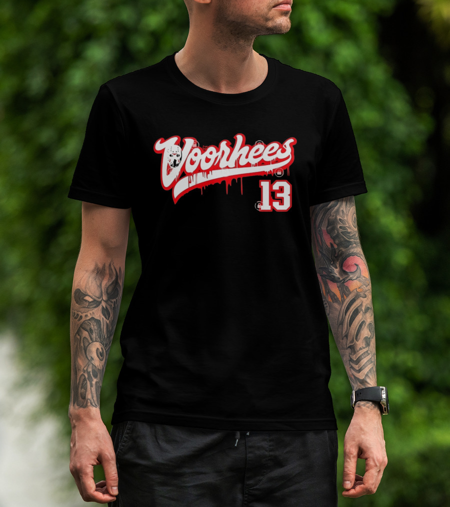 Jason Voorhees Mask Dripping Blood 13 Hockey Friday The 13th T-Shirt