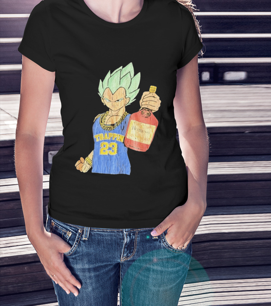 Vegeta Trappin 23 Hennessy Dragon Ball Z T-Shirt