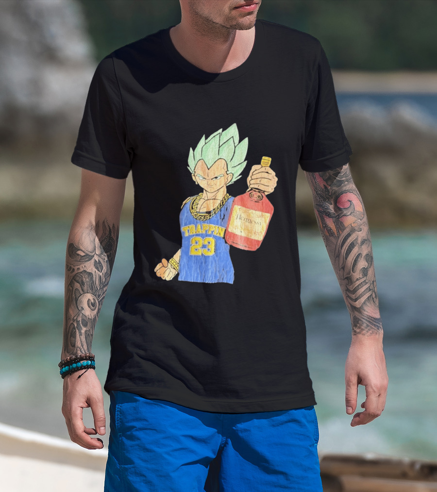 Vegeta Trappin 23 Hennessy Dragon Ball Z T-Shirt
