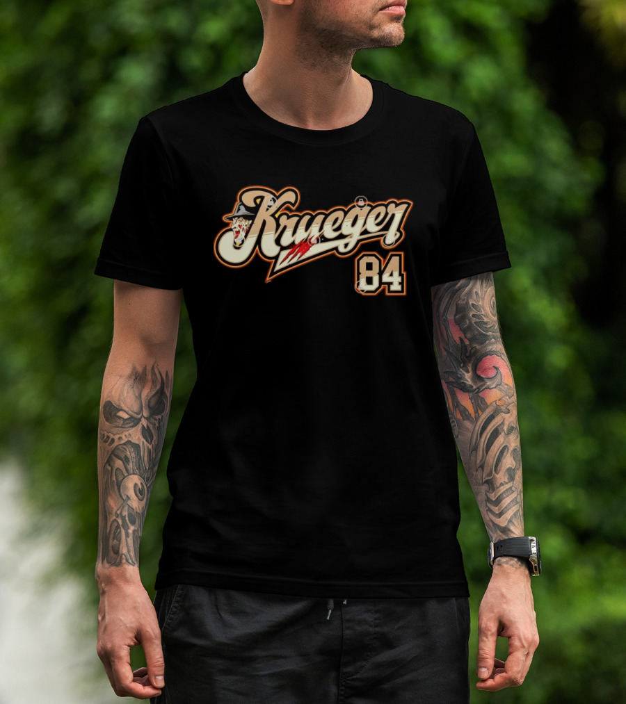 Krueger 84 Freddy A Nightmare On Elm Street Claw Slash Hat T-Shirt