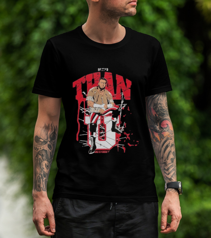 MJF Better Than You AEW Champion Barbed Wire Wrestling T-Shirt