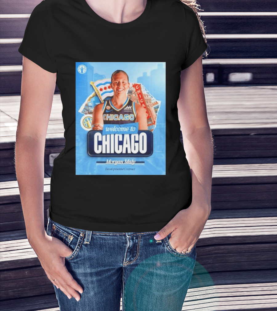 Welcome To Chicago Morgan Maly Developmental Contract Basketball Jersey T-Shirt