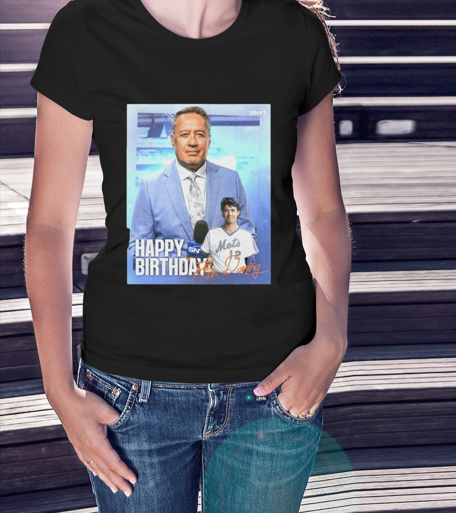 Happy Birthday Ron Darling SNY Mets Celebration T-Shirt
