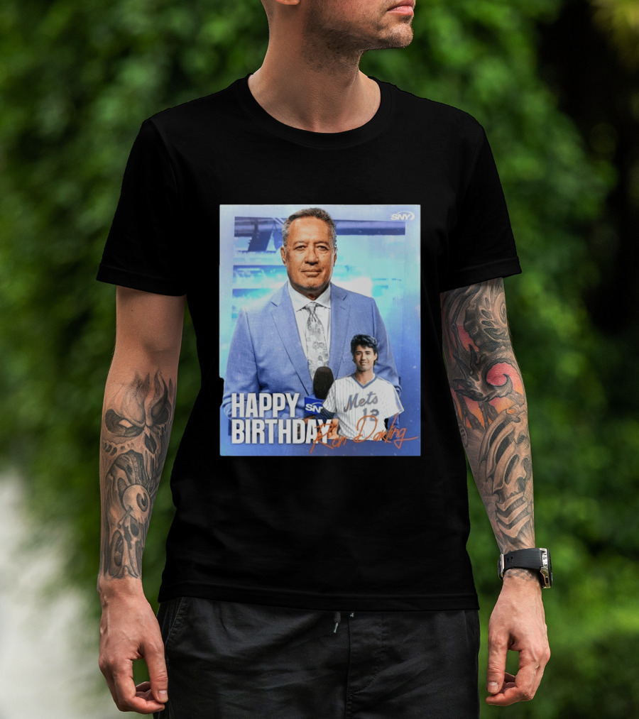Happy Birthday Ron Darling SNY Mets Celebration T-Shirt
