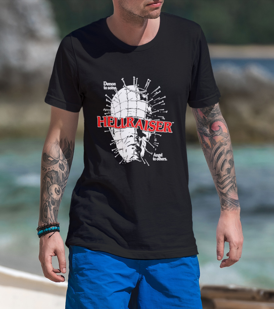 Hellraiser Pinhead Demon To Some Angel To Others T-Shirt