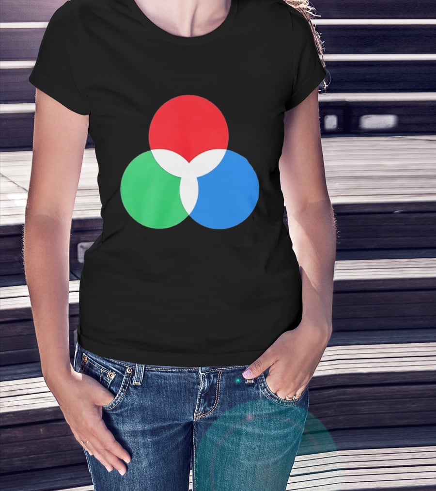 RGB Color Model Venn Diagram Red Green Blue T-Shirt