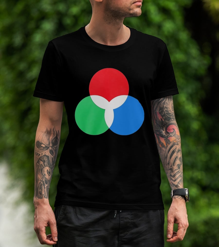 RGB Color Model Venn Diagram Red Green Blue T-Shirt