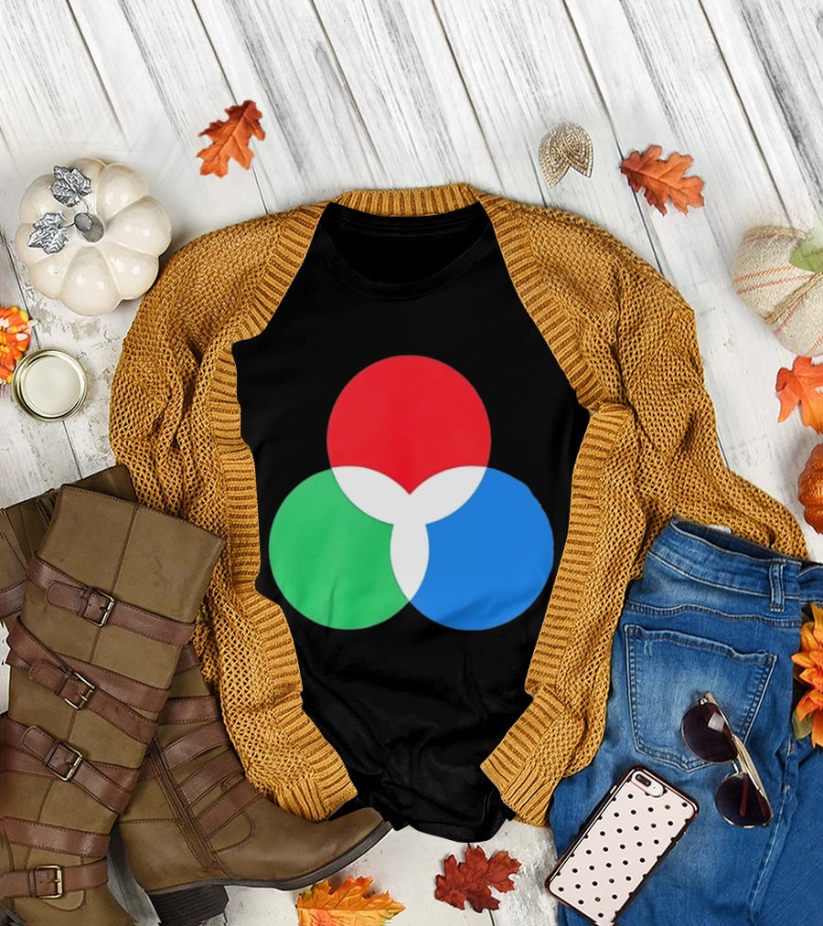 RGB Color Model Venn Diagram Red Green Blue T-Shirt