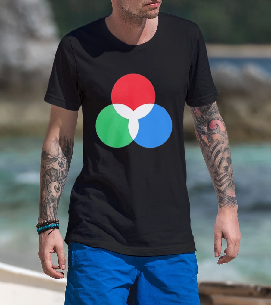 RGB Color Model Venn Diagram Red Green Blue T-Shirt