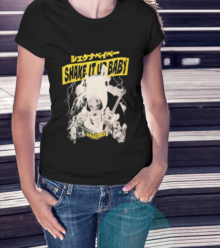Shake It Up Baby Gaiaforce Horse Electric Guitar T-Shirt