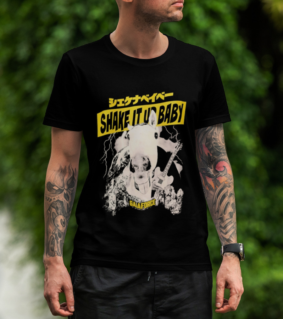 Shake It Up Baby Gaiaforce Horse Electric Guitar T-Shirt