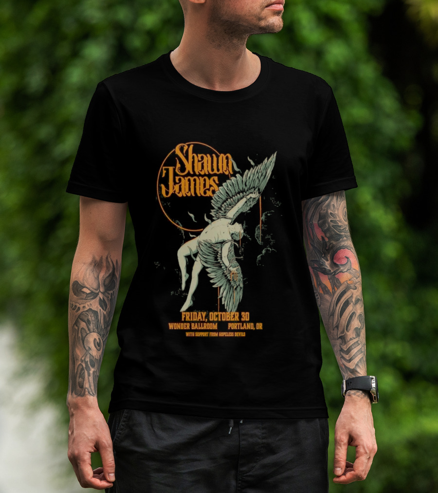 Shawn James Live Wonder Ballroom Portland OR October 30 2026 Special Guest Sam Hopeless T-Shirt
