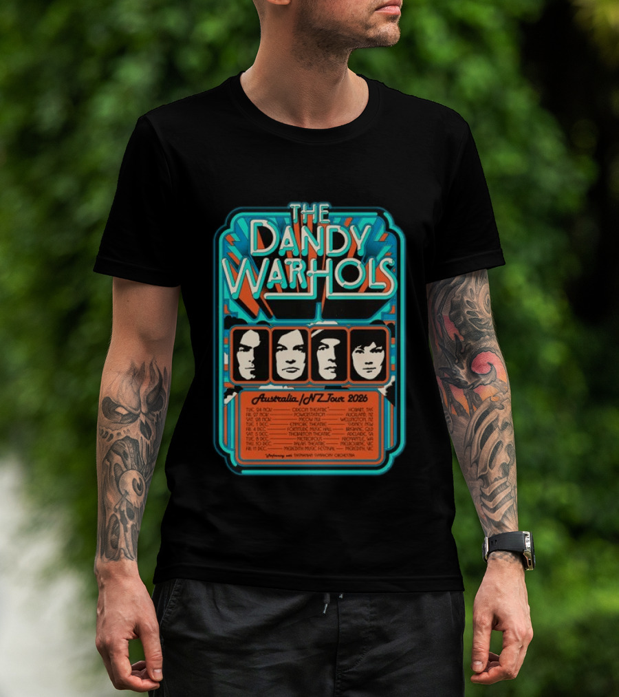 The Dandy Warhols Australia NZ Tour 2026 Concert Dates And Venues T-Shirt