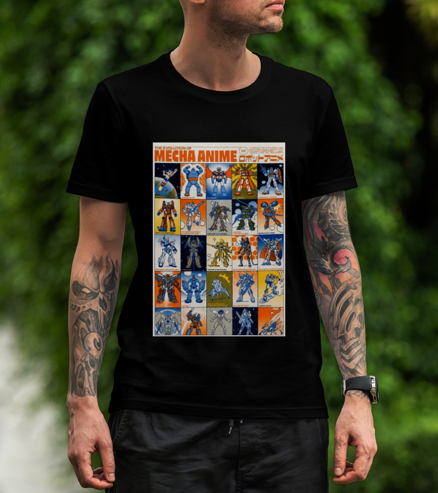 The Evolution Of Mecha Anime V.2 T-Shirt