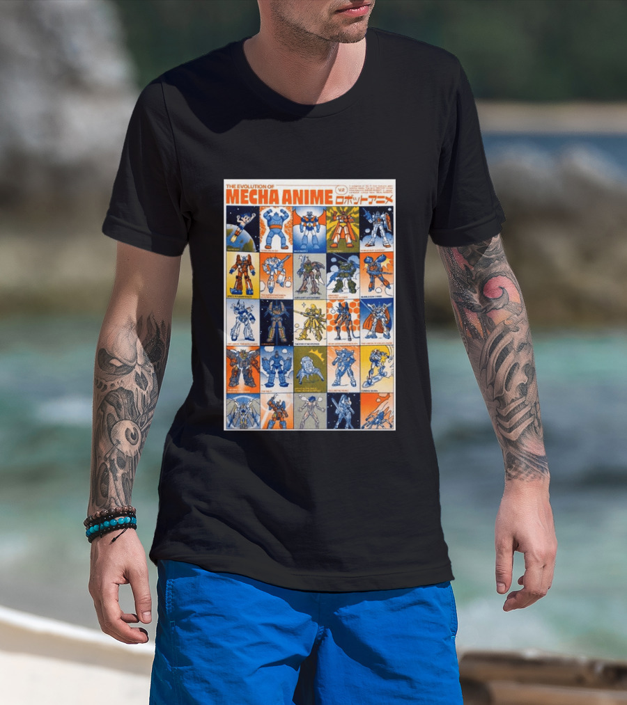 The Evolution Of Mecha Anime V.2 T-Shirt