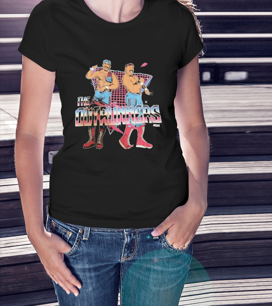 The Outrunners AEW Wrestling Tag Team Retro Fashion T-Shirt