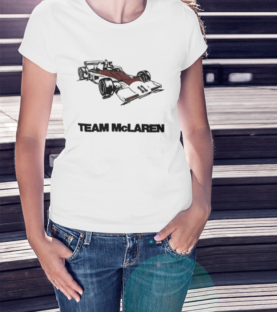 Team McLaren 1976 Car Racing Vintage Formula One Racing Car T-Shirt