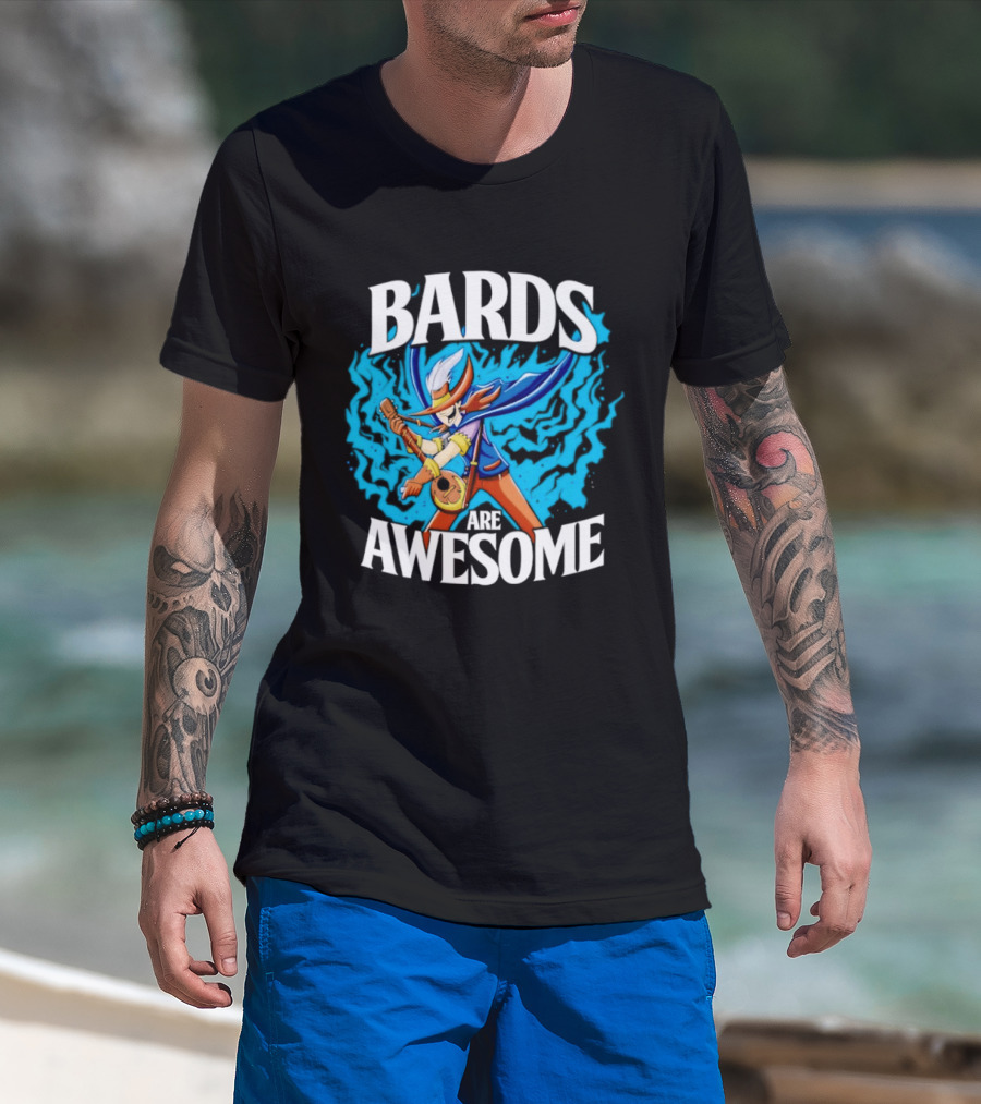 Bards Are Awesome Fantasy Roleplaying Dungeons And Dragons D&D T-Shirt