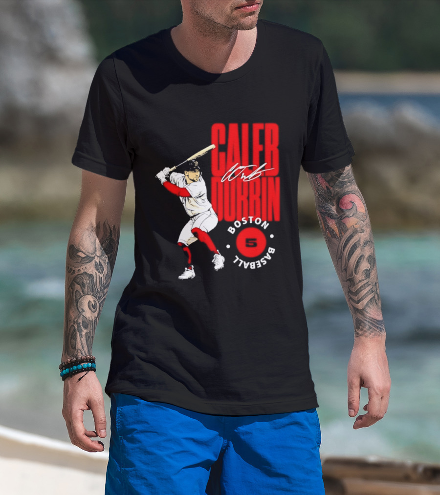 Caleb Durbin Boston Red Sox Baseball 5 T-Shirt
