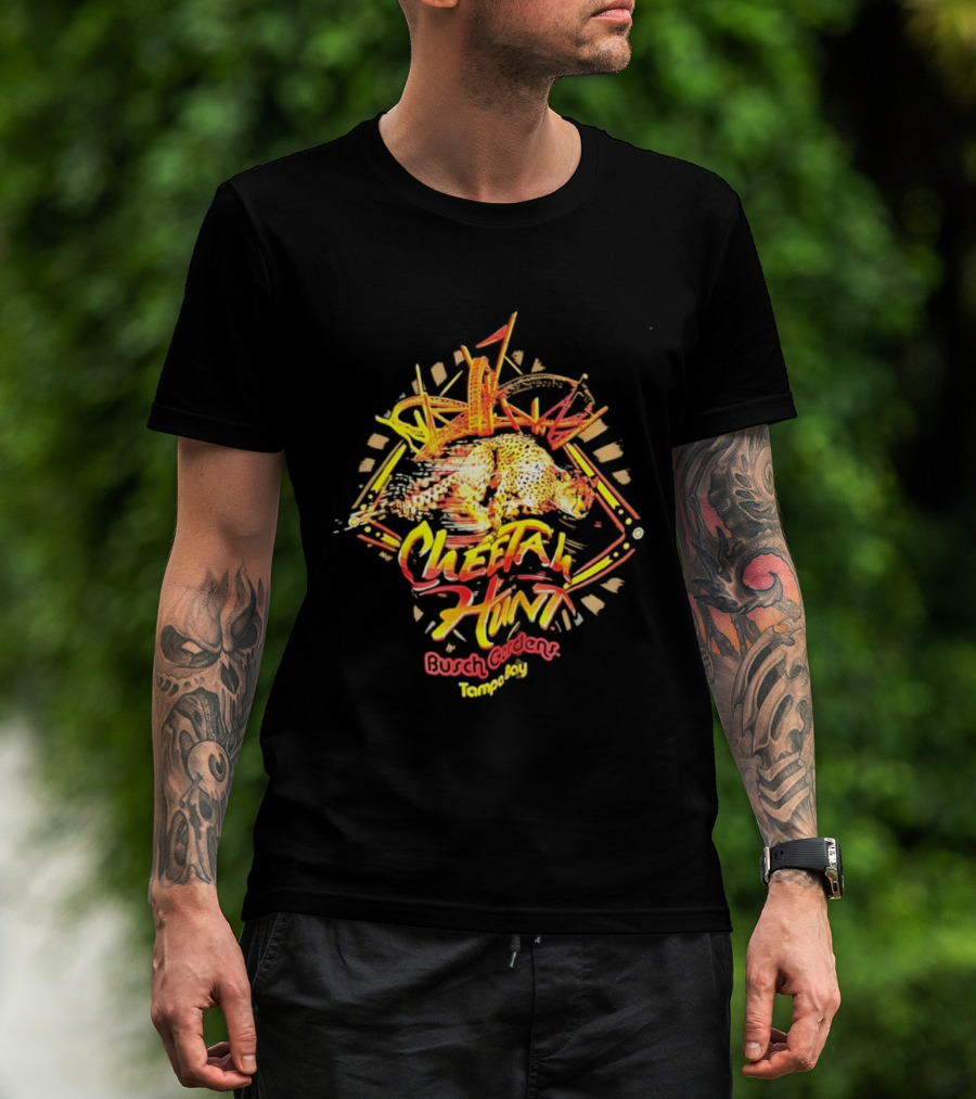 Cheetah Hunt Busch Gardens Tampa Bay Roller Adventure T-Shirt