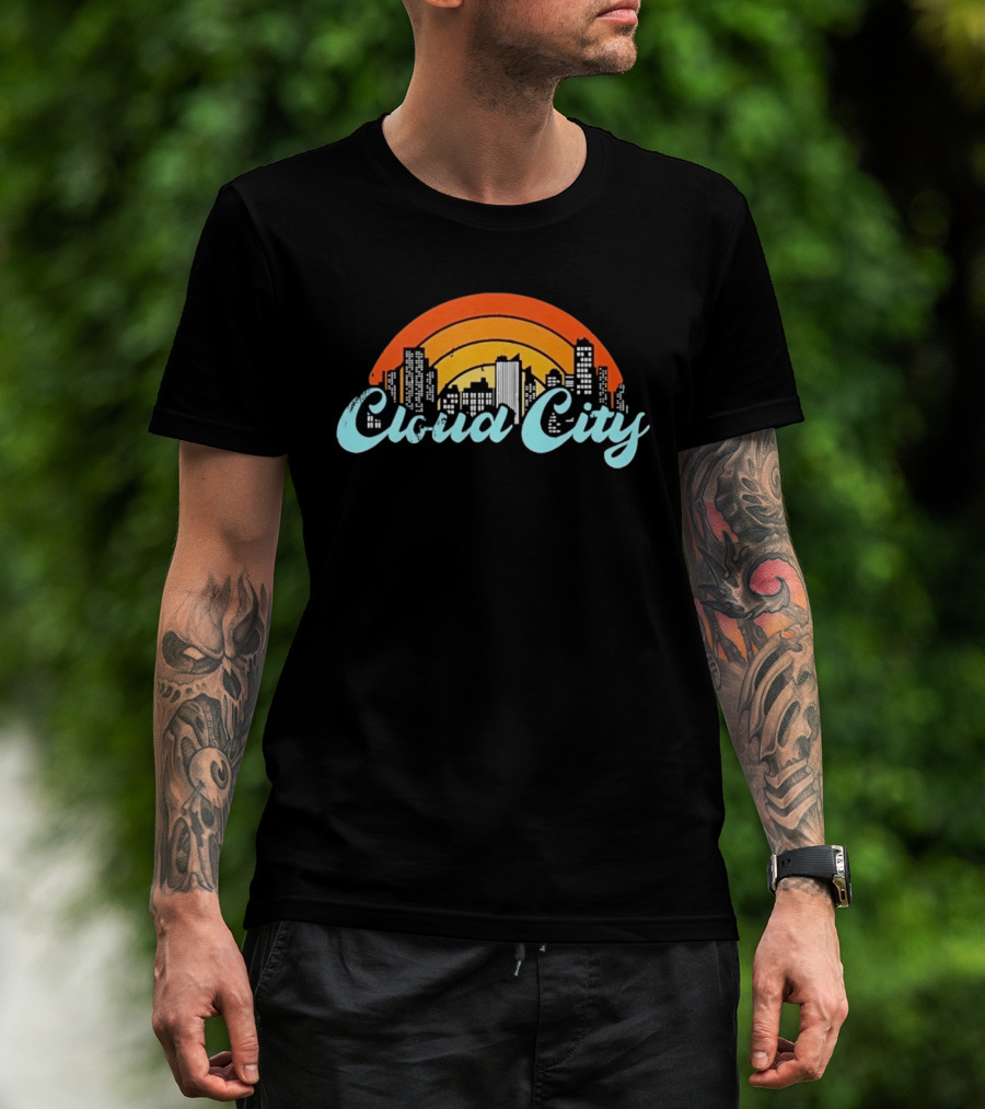 Cloud City Skyline Bespin Star Wars Retro Urban Sunset T-Shirt