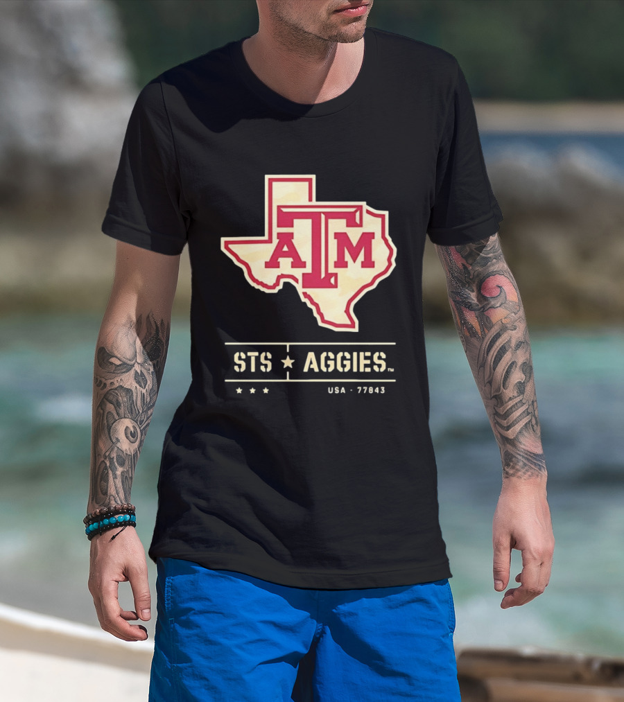 Texas A&M ATM STS Aggies USA 77843 T-Shirt