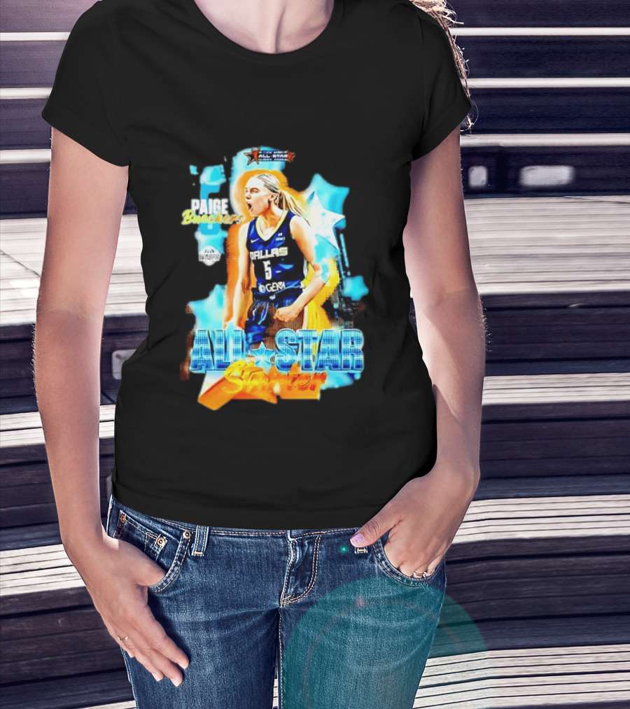 Paige Bueckers Dallas Wings All Star Starter 2025 WNBPA T-Shirt