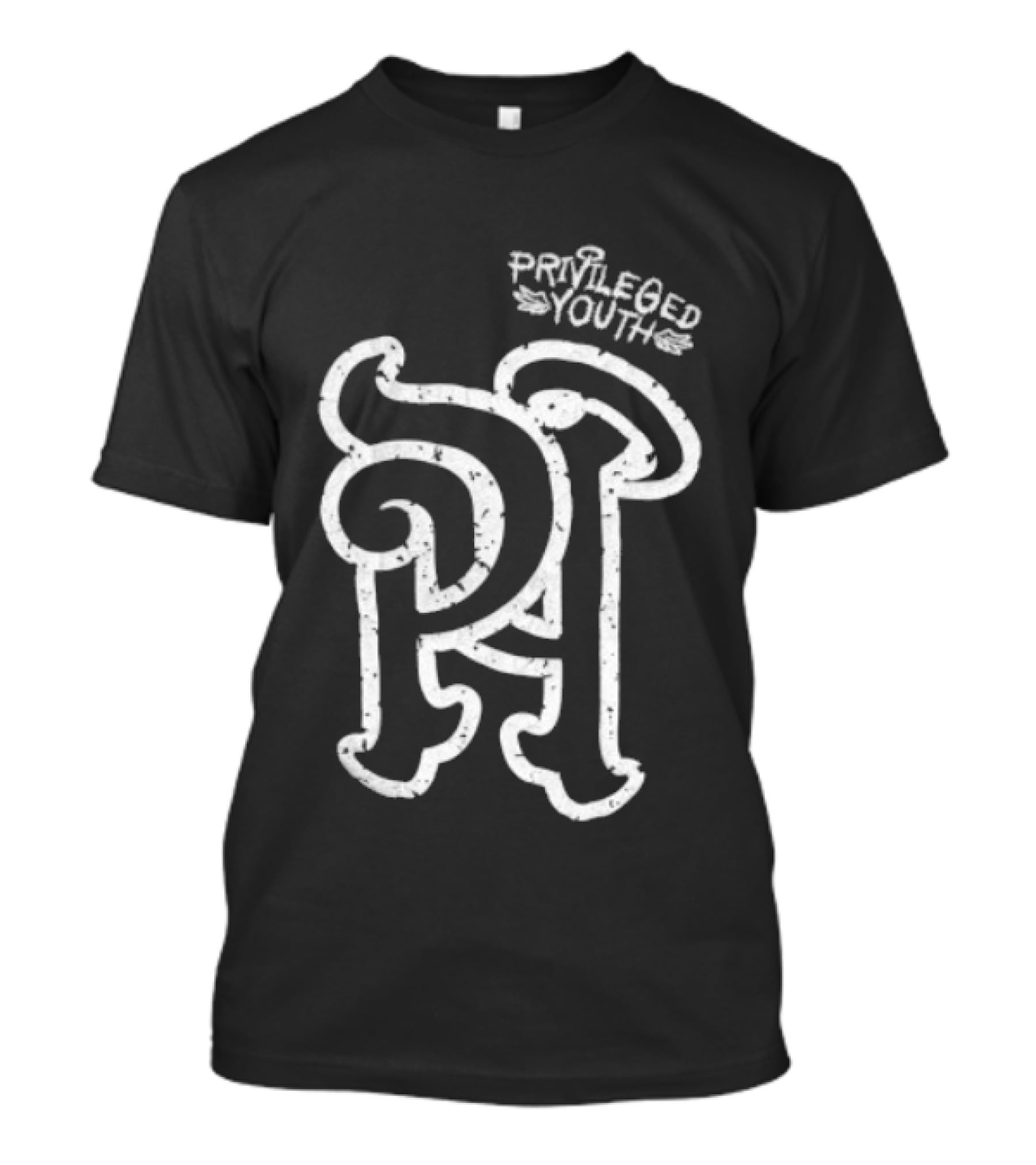 Privileged Youth Shaka Wear White Puff Oversized PA T-Shirt
