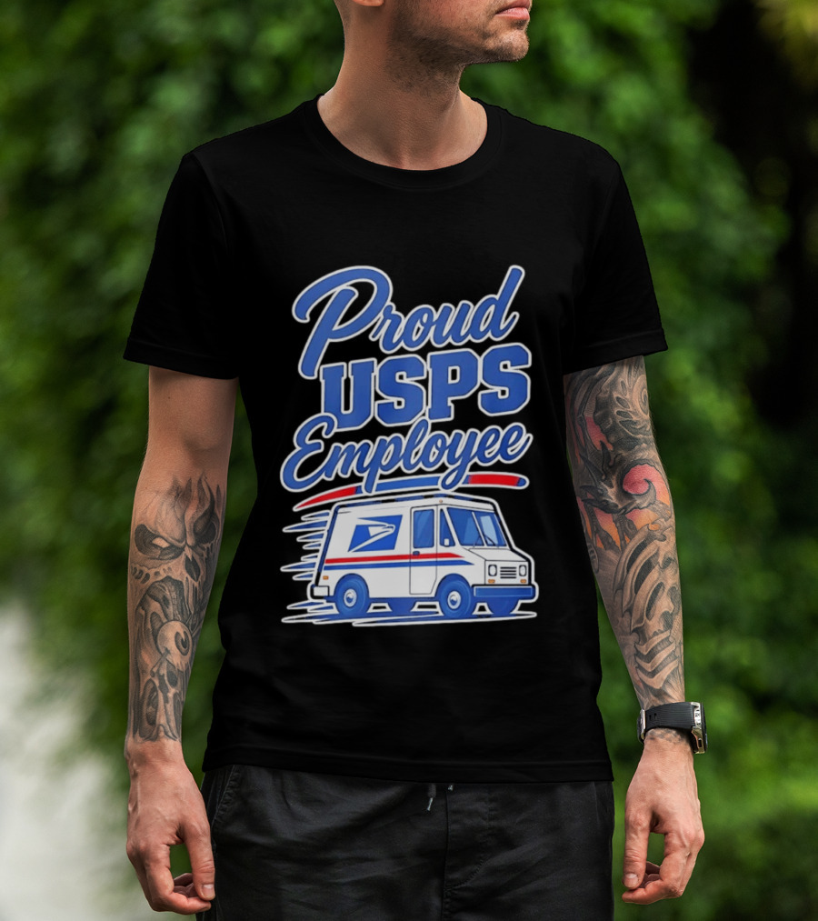 Proud USPS Employee With Postal Truck T-Shirt
