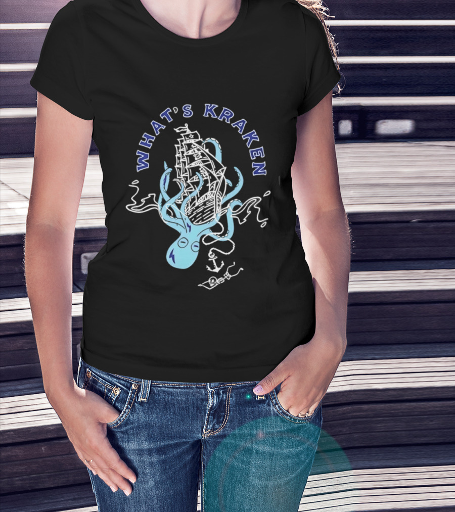 What's Kraken Octopus Sea Adventure Maritime Ship T-Shirt