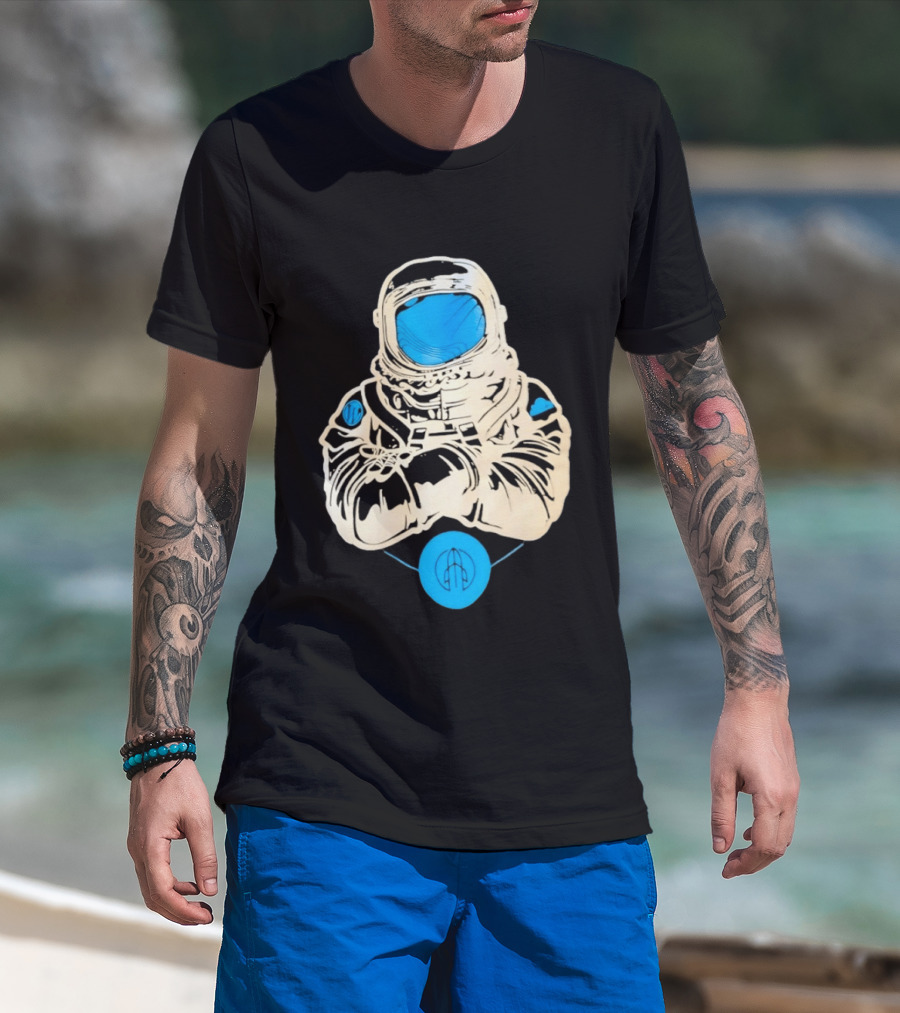 WordPress Astronaut Space Explorer Developer Iconic Space Suit Drawing T-Shirt