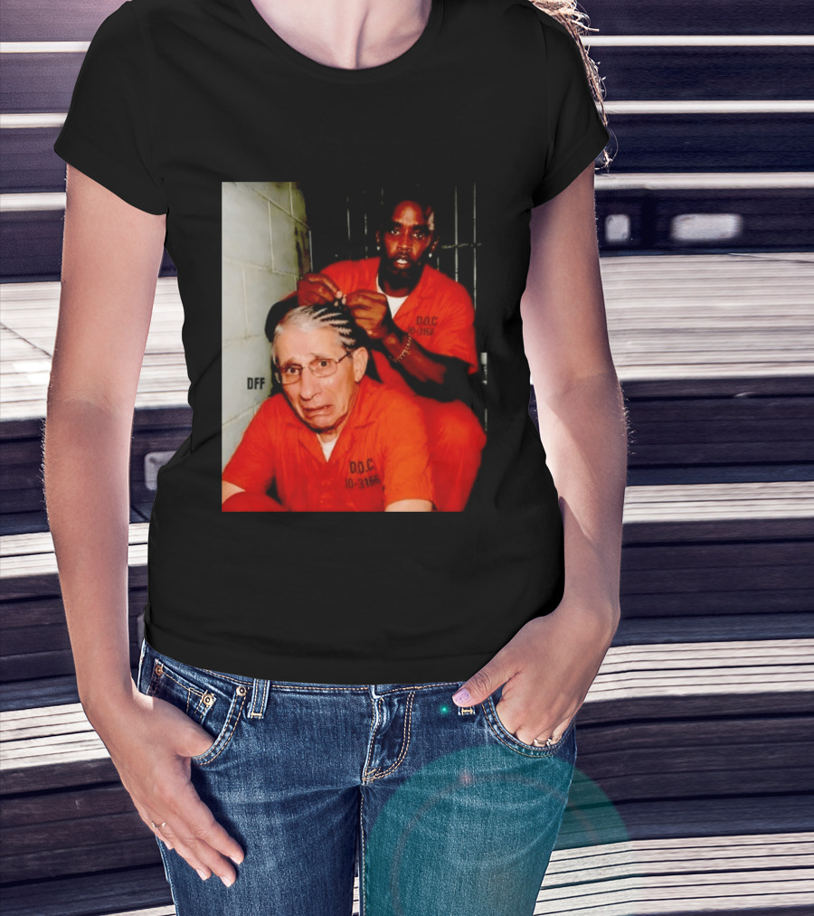 Sean Diddy Combs Braiding Anthony Fauci Hair D.O.C Meme T-Shirt
