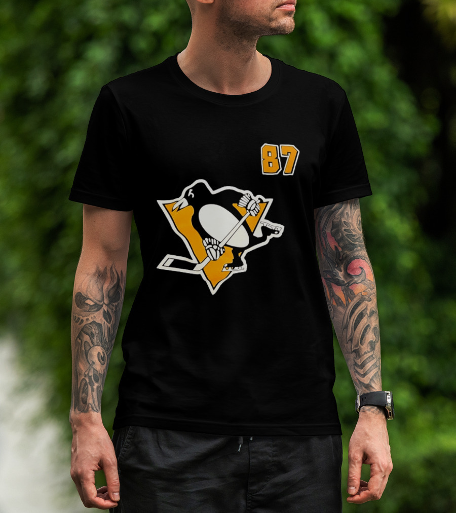 Sidney Crosby 87 Pittsburgh Penguins NHL Player T-Shirt