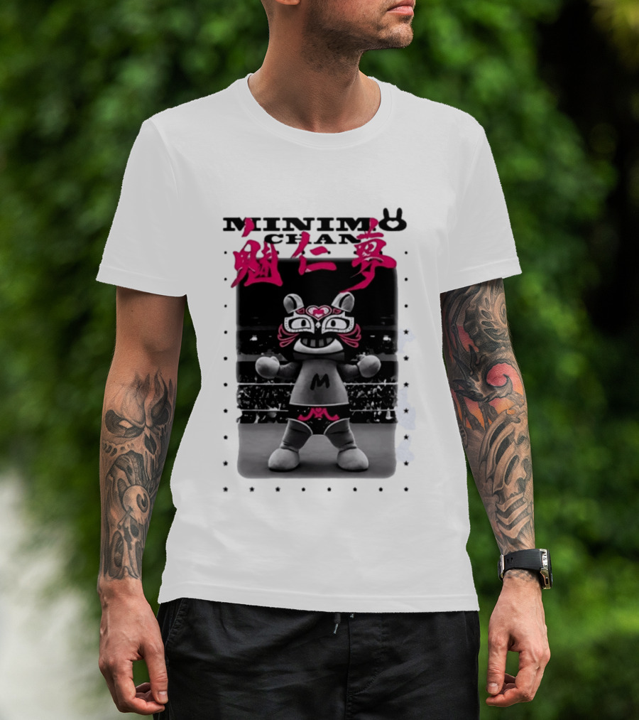 Minimo Chan Lucha Libre Japanese Wrestling T-Shirt