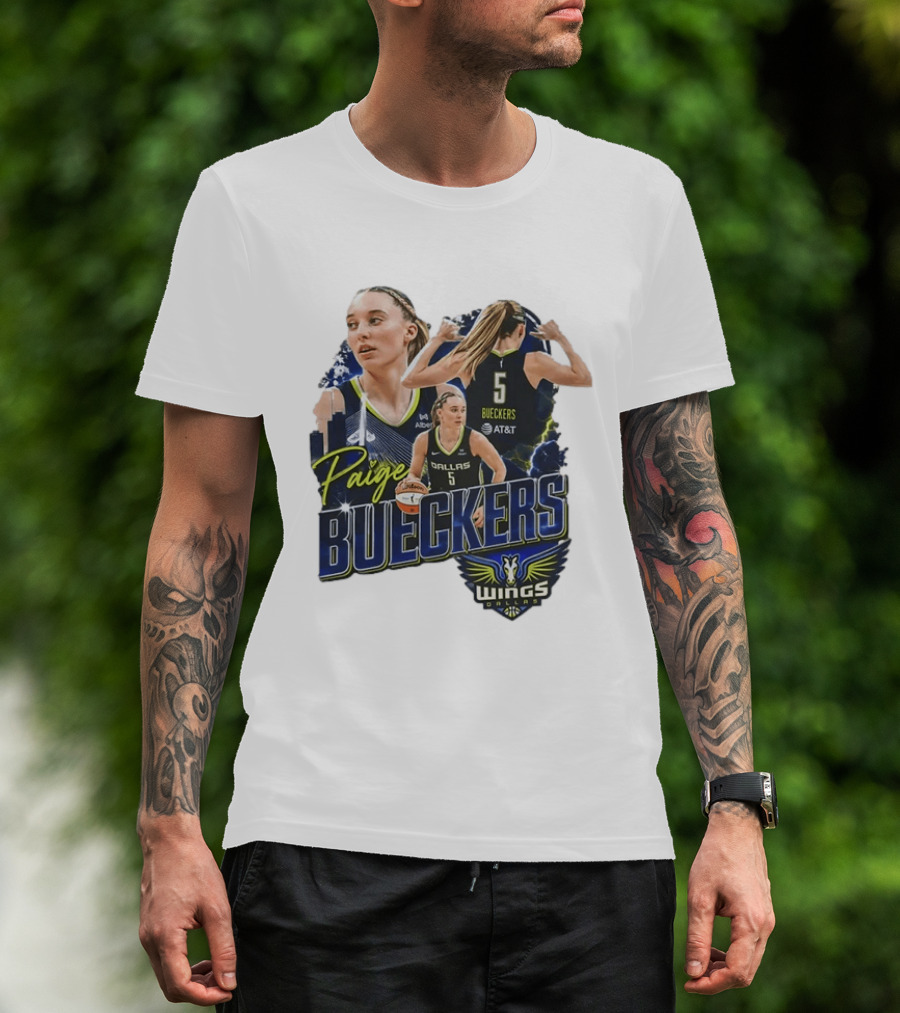 Paige Bueckers Dallas Wings 5 WNBA Basketball Wings Orders T-Shirt