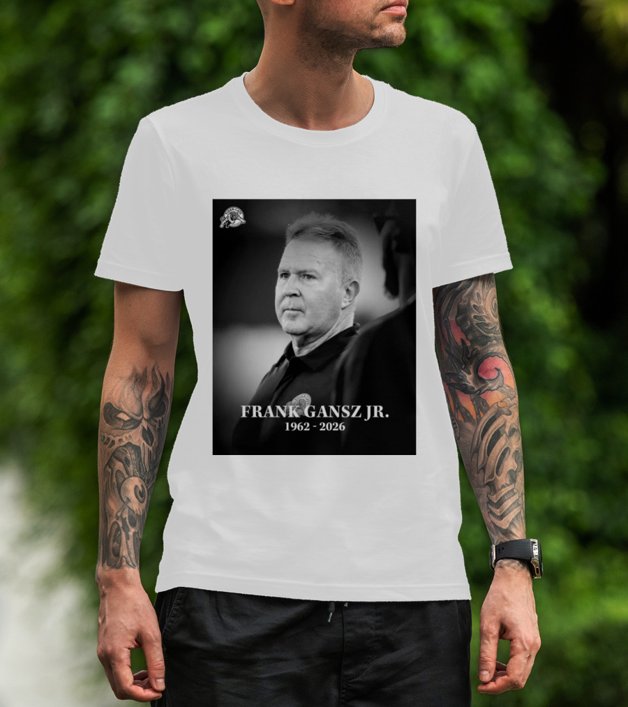 Frank Gansz Jr. 1962 2026 Hamilton Tiger Cats Football T-Shirt