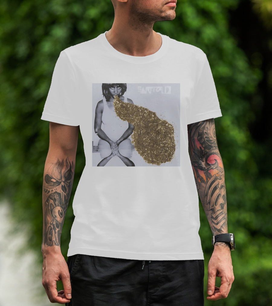 Santigold Gold Glitter Album Cover T-Shirt