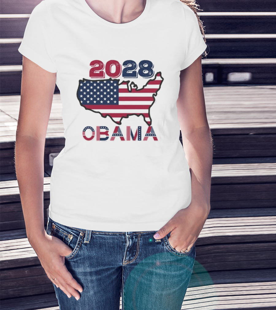 Barack Obama 2028 For President Election T-Shirt