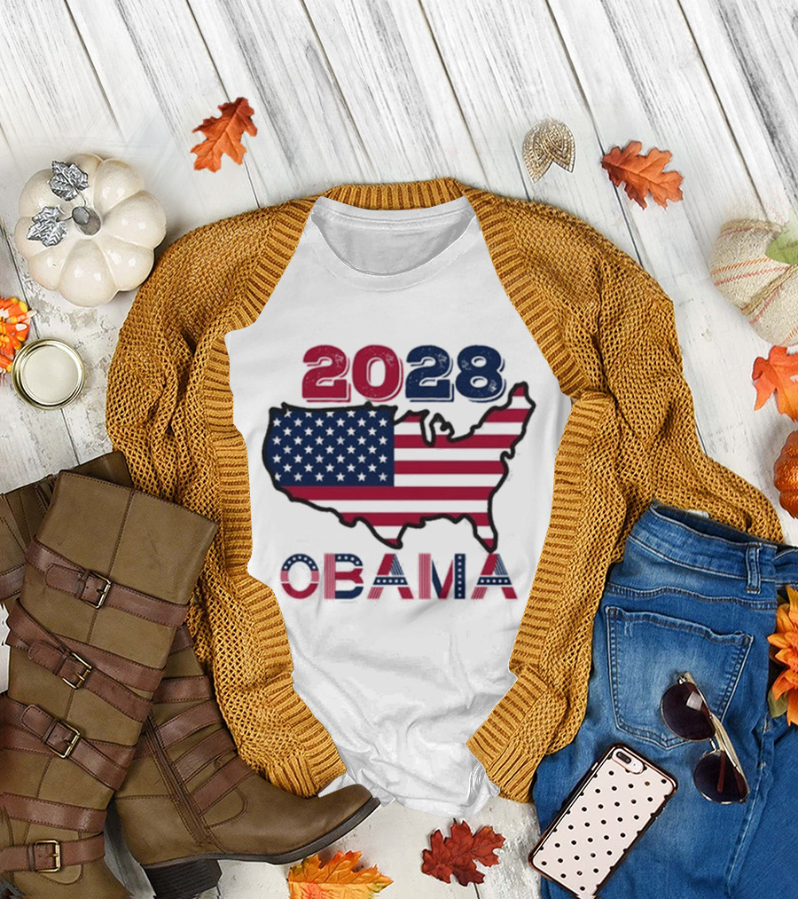 Barack Obama 2028 For President Election T-Shirt